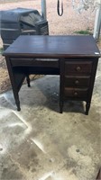 Mahogany Ladies Flat Top Desk