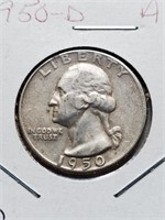 High Grade 1950-D Washington Quarter