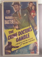 1947 Movie Poster / The Crime Doctor's Gamble