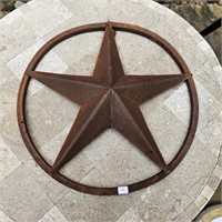 Cast Iron Texas Star Outdoor Wall Decor