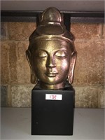 Bombay Company Large Gold Buddha Face Statue