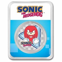 2022 Niue 1 Oz Silver Sonic - Knuckles Colorized
