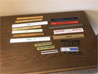 Variety of local advertising  rulers