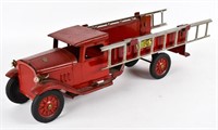 Buddy L Ladder Fire Truck - Headlight Version