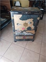 Asian painted cabinet