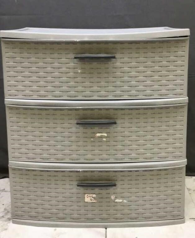 Grey Sterilite 3 Drawer Cabinet