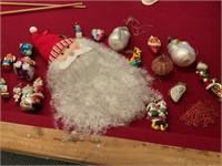 MOSTLY GLASS CHRISTMAS ORNAMENTS - SOME DEPT. 56