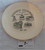 Macksburg, IA centennial plate
