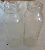 2 glass baby bottles for one money