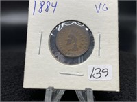Indian Cents:   1884