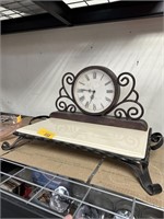 LG HANDLED FOOTED SERVING CHARCUTERIE BD & CLOCK