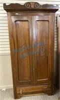 Antique wardrobe pressed doors