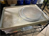 3 Sheet Pans, Cooking Tray & 2 Pizza Trays