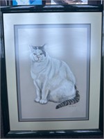 Framed cat picture