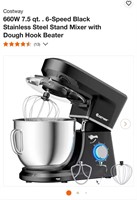 Retail$150 7.5QT  Stainless Steel Stand Mixer