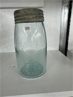 Vintage 13 Gem Blue  Jar