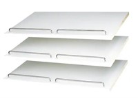 3 Boxes Classic White Shoe Shelf (3-pack)