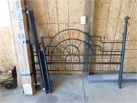 Lot 119  Steel Bed Rails and Head Board.