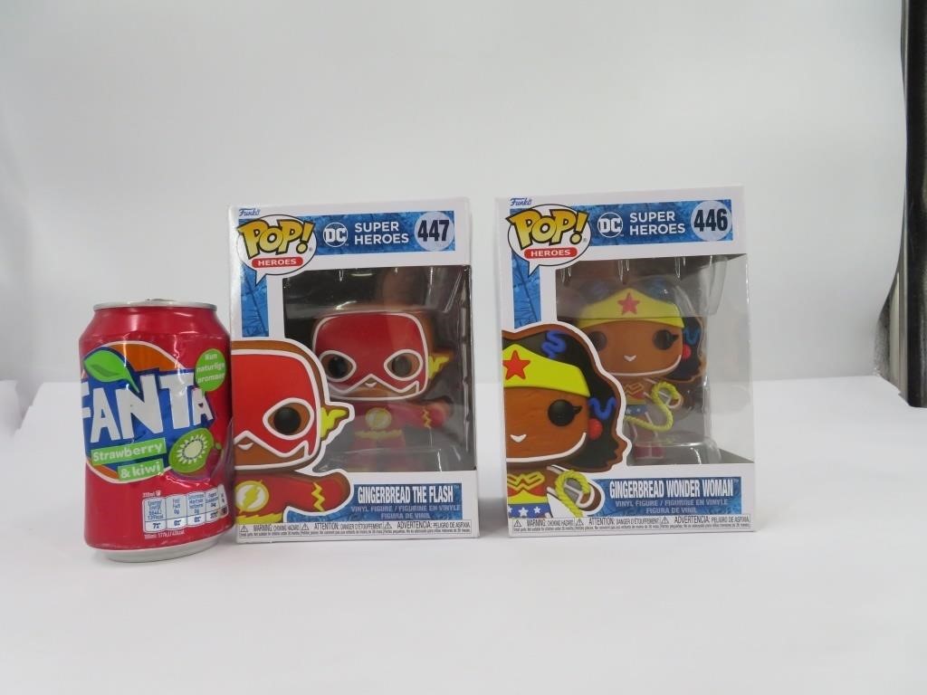 2 figurines Funko Pop, DC Super Heroes