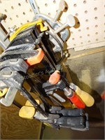 9 metal & plastic clamps