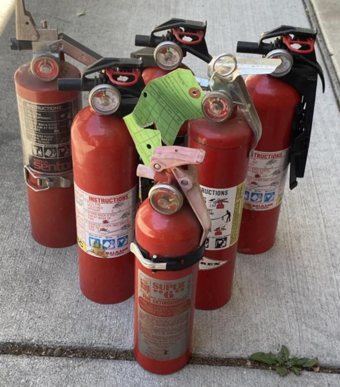 Assorted Fire Extinguishers, 12-14in
(Bidding 1x