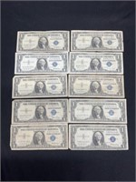 10 Silver Certificate Assorted Series