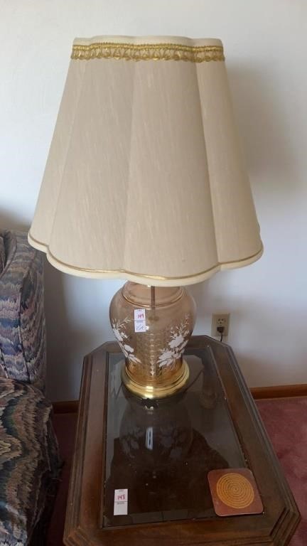 Pair of Identical Lamps 32 inch tall