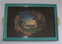 1920's Maxfield Parrish Under Glass Untitled