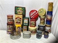 Variety of tins