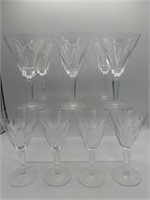 Waterford Crystal Sheila Wine glasses two sizes