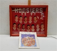 Framed 1990-1991 Hoosiers Basketball Team