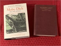 Vintage Moby Dick/Genghis Khan hardback books