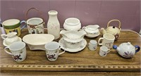 Quantity Teapots, Dishes, Teacups