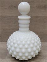 Fenton Hobnail Milkglass Perfume Decanter