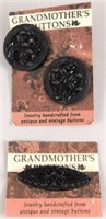 347/108 Lot of Grandmother's Buttons Brooch and Ea
