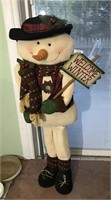 Tall Welcome Winter Snowman