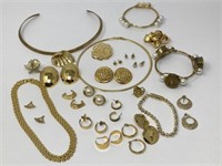 Gold Colored Fancy Costume Jewelry