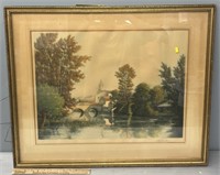 Artist Signed Color Etching