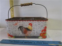 Rooster Tin Carrier