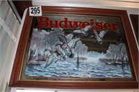 Framed Budweiser Sign