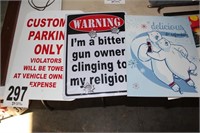 Assortment of (3) Signs