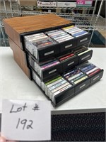Lot of cassette tapes.