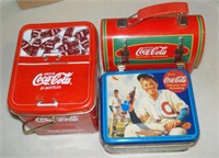 Lot of 3 Coca Cola / Coke Tins