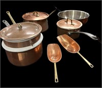 (10) Pc Copper Cookware