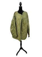 Green Army Jacket Liner Size Large