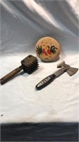 Vintage tools and rooster press
