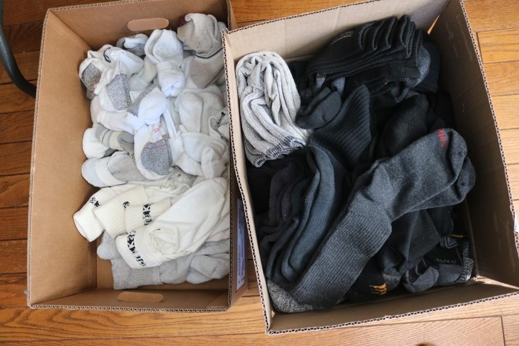 2 boxes of socks & swim trunks