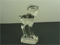 Vintage "Heisey" Glass Horse - 5" Tall