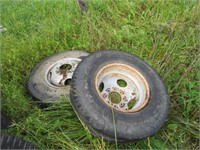 Pair of 7.50R16LT Tires w/Rims