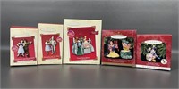 Five Hallmark Disney/ Wizard Of Oz Ornaments